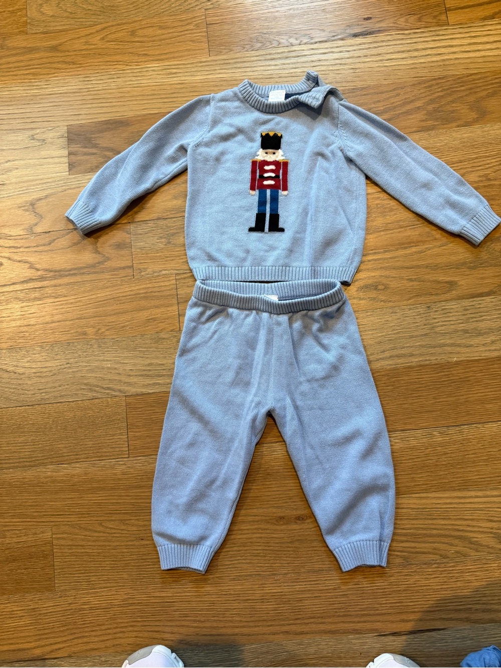 Edgehill Collection Light Blue Nutcracker Knit Sweatpants - Kids